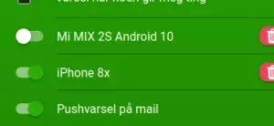 Push-notifikation via e-mail